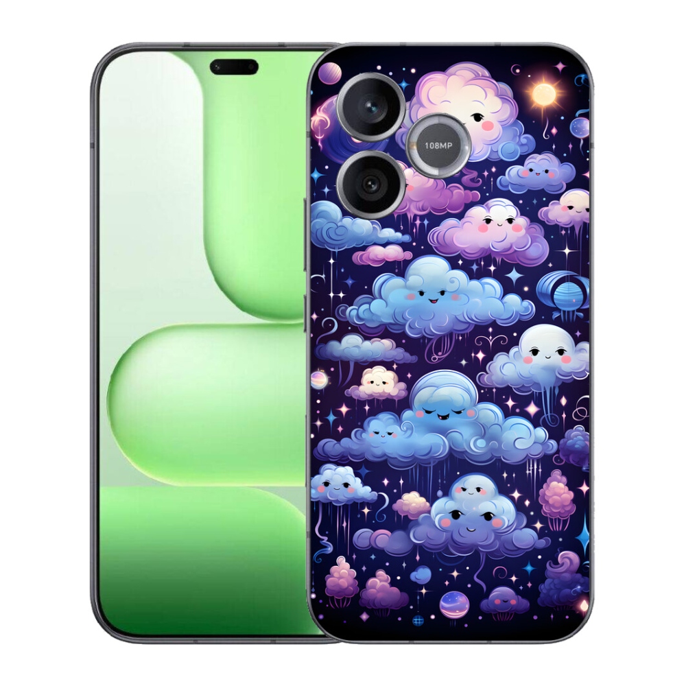 Gélový kryt mmCase na Honer 600 Lite - mráčiky