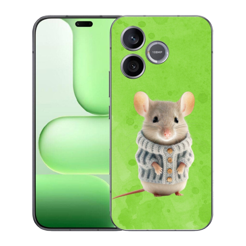 Gélový kryt mmCase na Honer 600 Lite - myška vo svetri