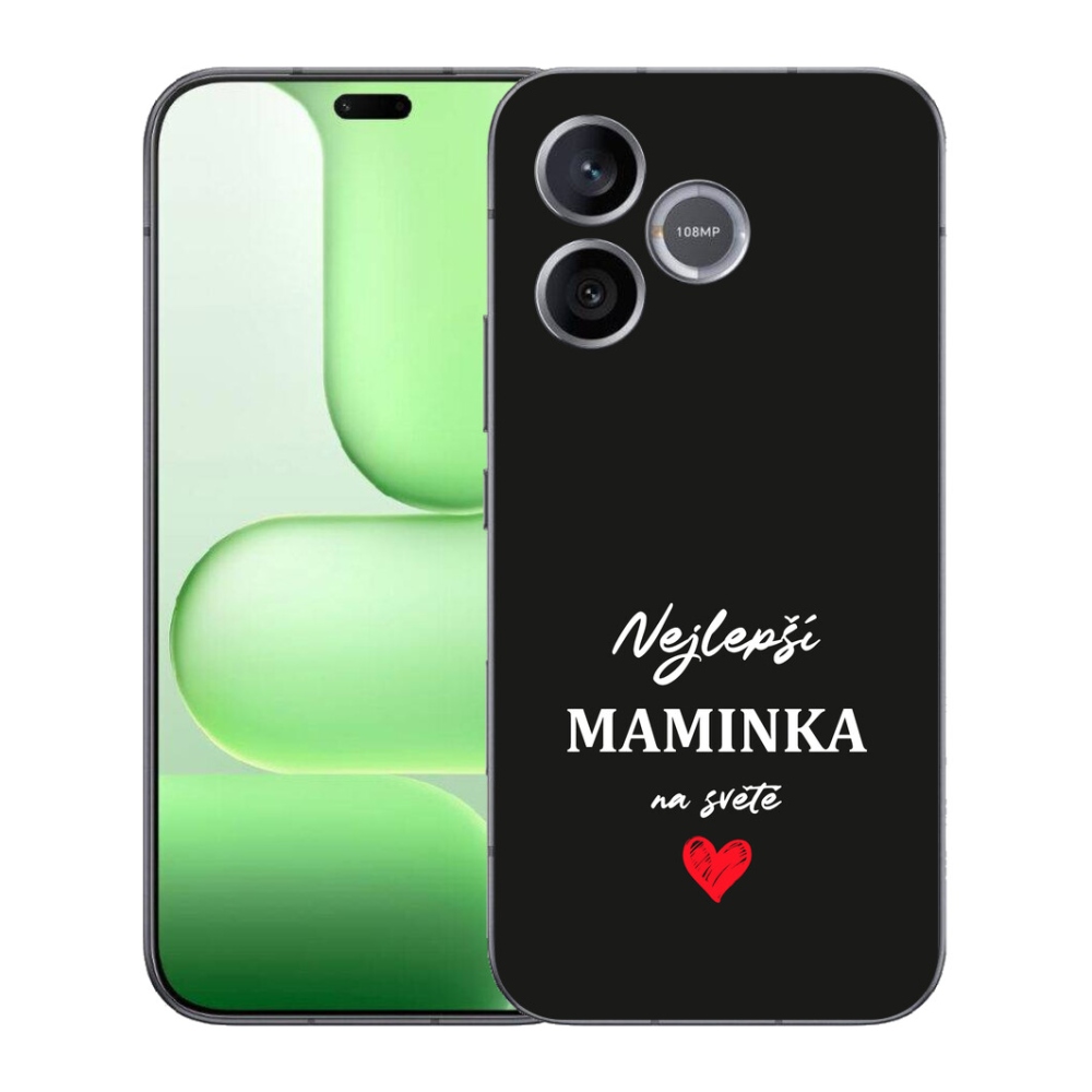Gélový kryt mmCase na Honer 600 Lite - najlepšia mamička 1 čierne pozadie