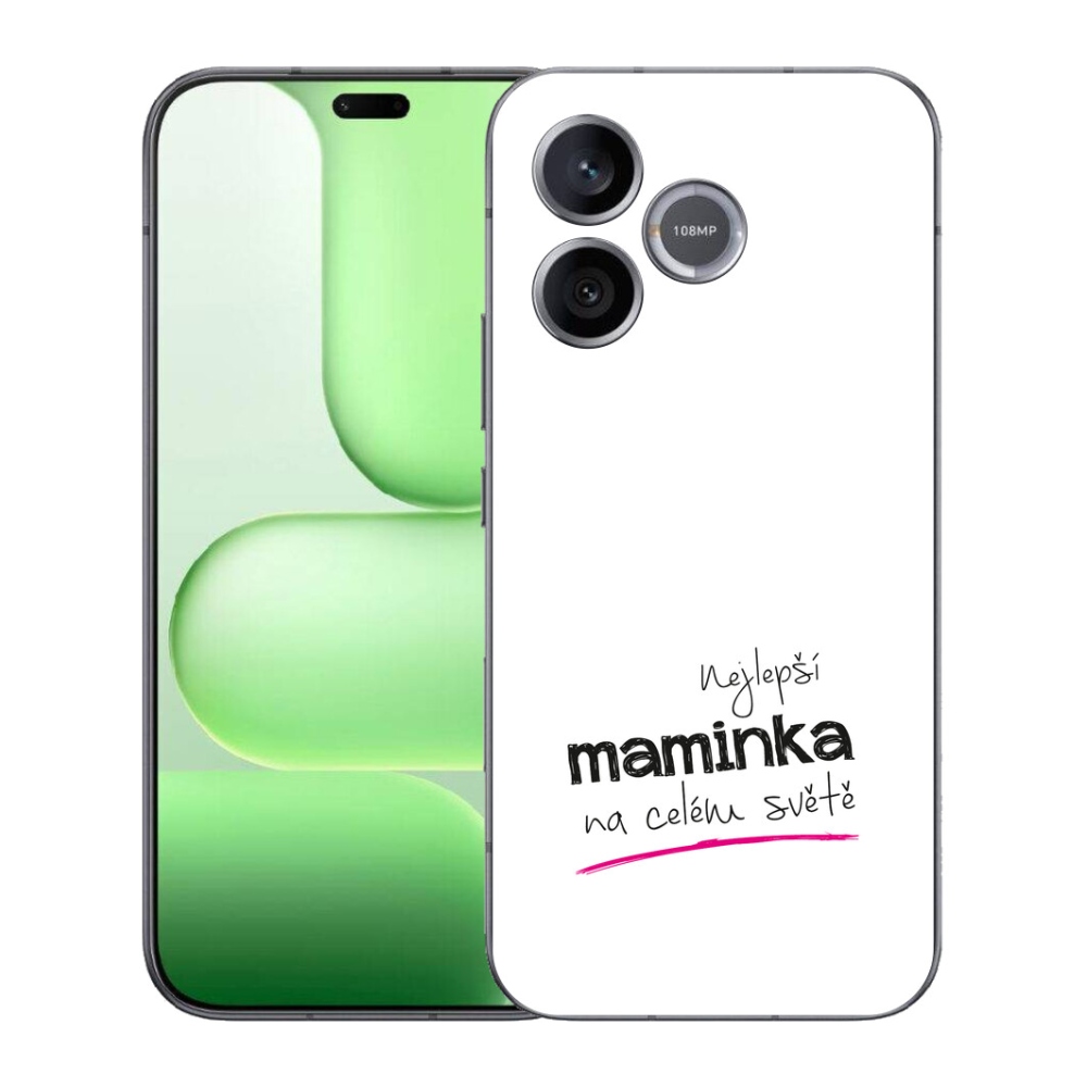 Gélový kryt mmCase na Honer 600 Lite - najlepšia mamička 4 biele pozadie