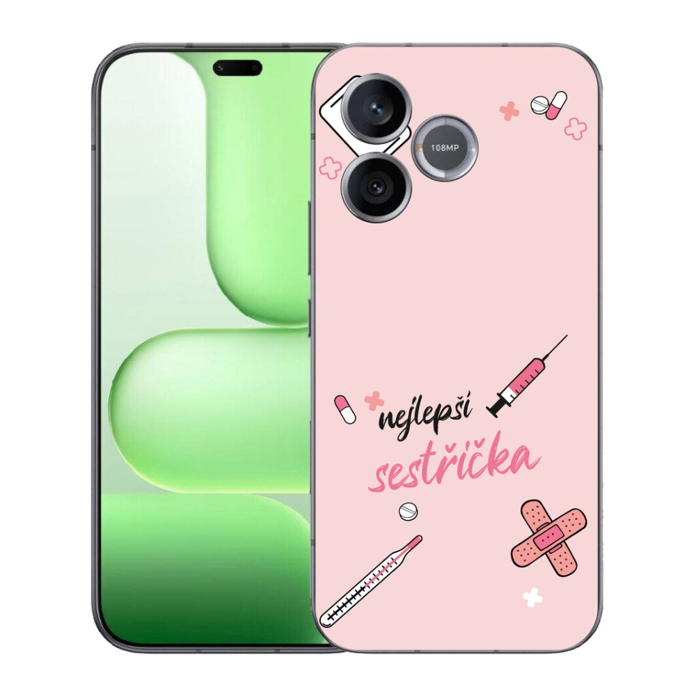 Gélový kryt mmCase na Honer 600 Lite - najlepšia sestrička ružové pozadie