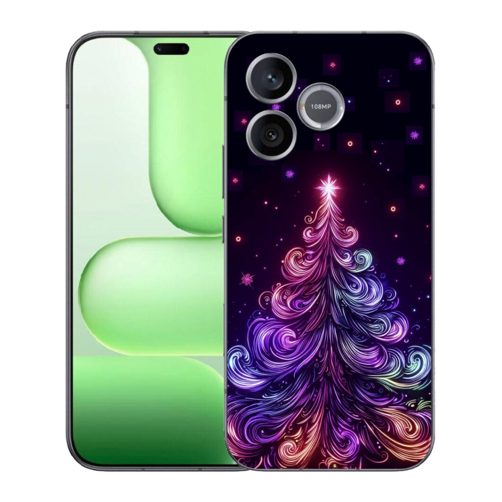 Gélový kryt mmCase na Honer 600 Lite - neónový vianočný stromček 1
