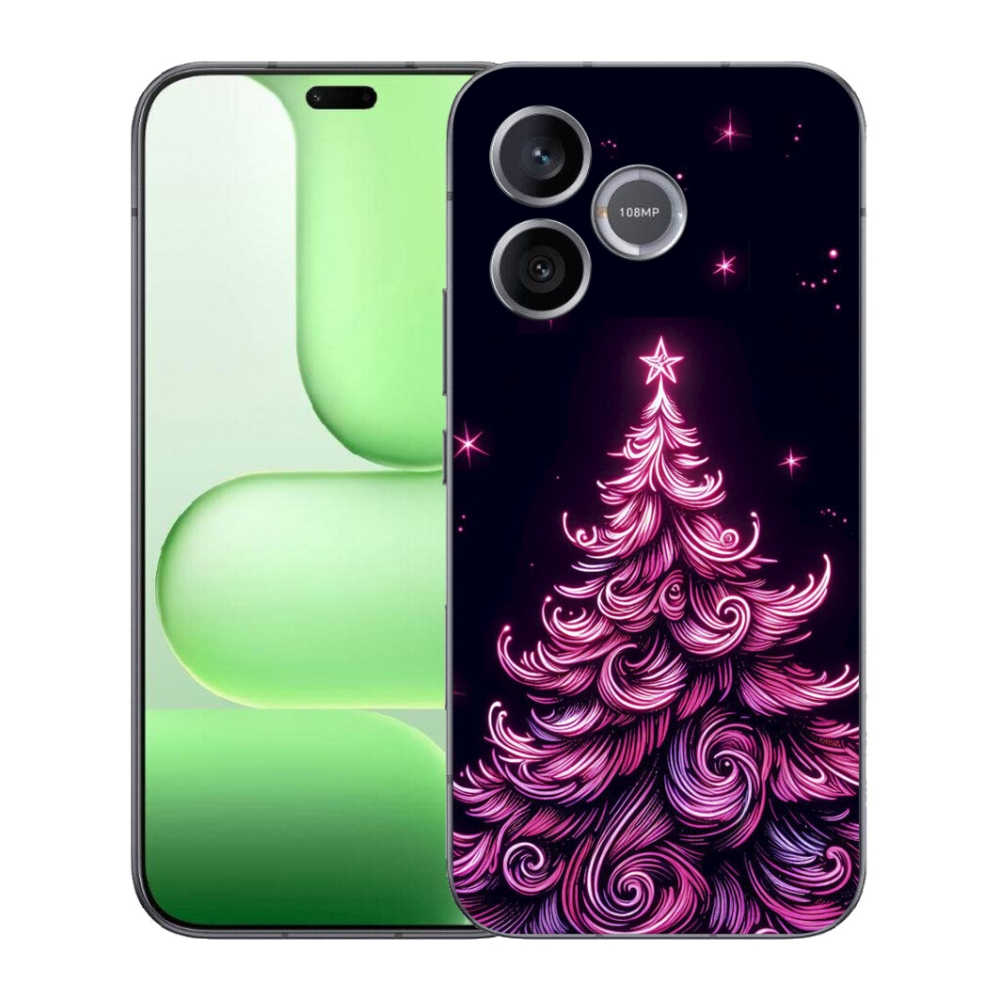 Gélový kryt mmCase na Honer 600 Lite - neónový vianočný stromček 2