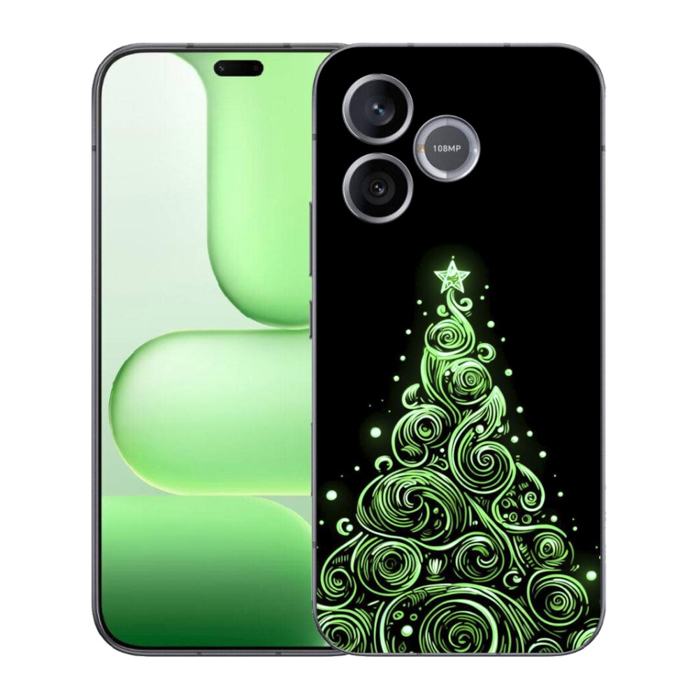 Gélový kryt mmCase na Honer 600 Lite - neónový vianočný stromček 3