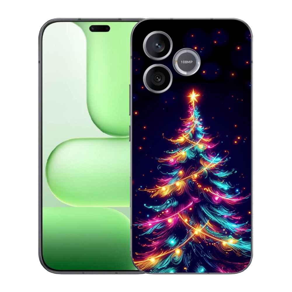 Gélový kryt mmCase na Honer 600 Lite - neónový vianočný stromček
