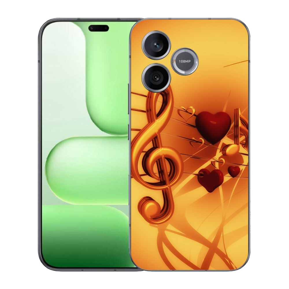 Gélový kryt mmCase na Honer 600 Lite - noty