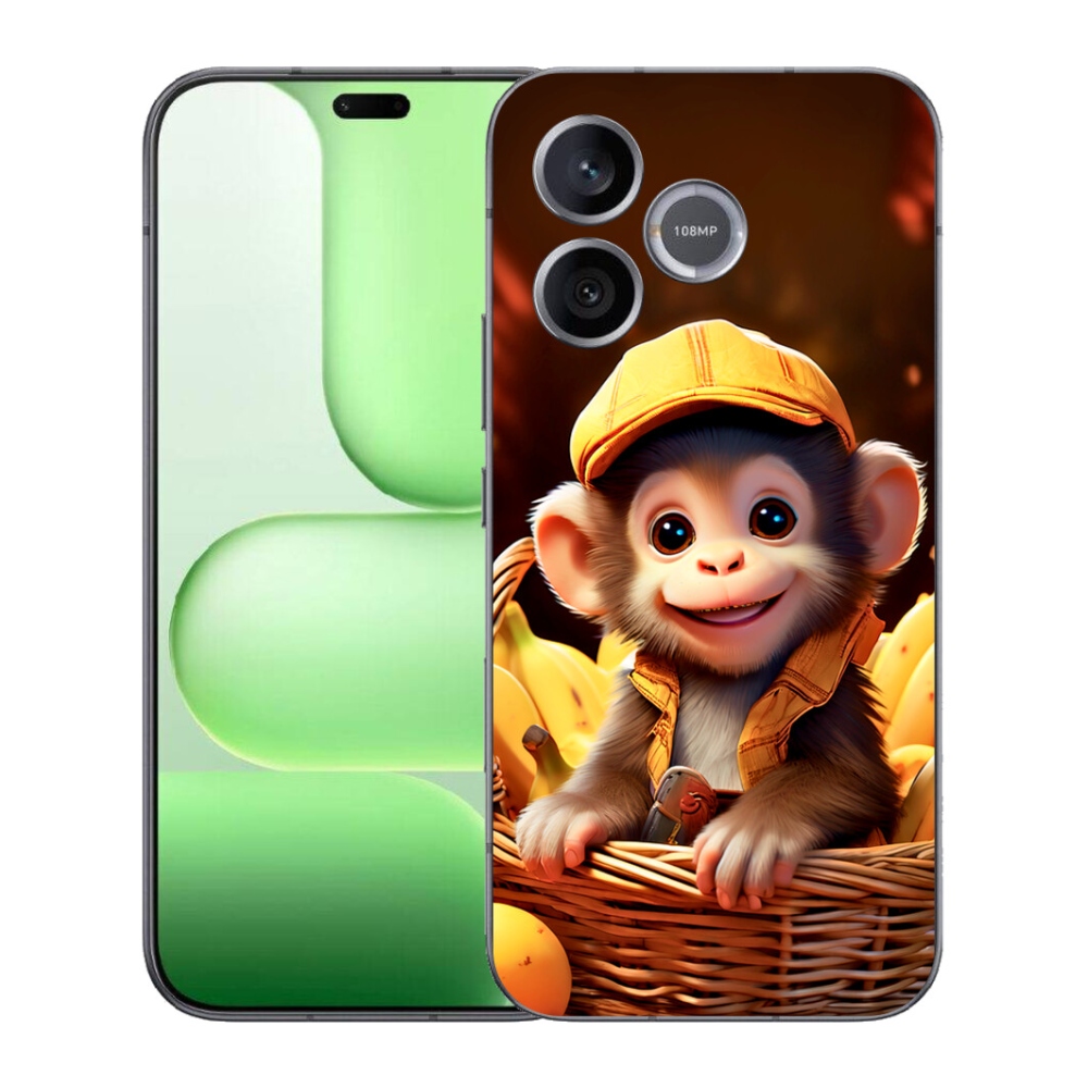 Gélový kryt mmCase na Honer 600 Lite - opice v košíku