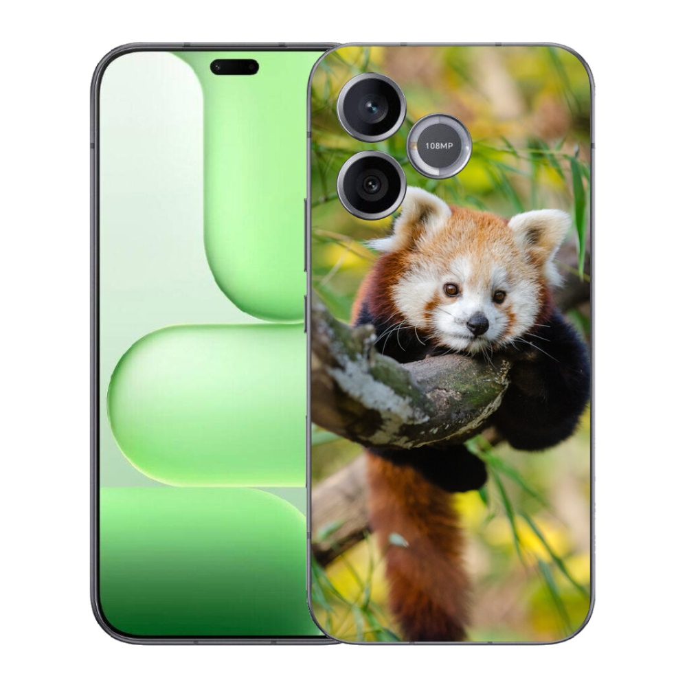Gélový kryt mmCase na Honer 600 Lite - panda červená