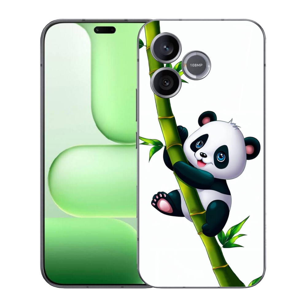 Gélový kryt mmCase na Honer 600 Lite - panda na bambuse