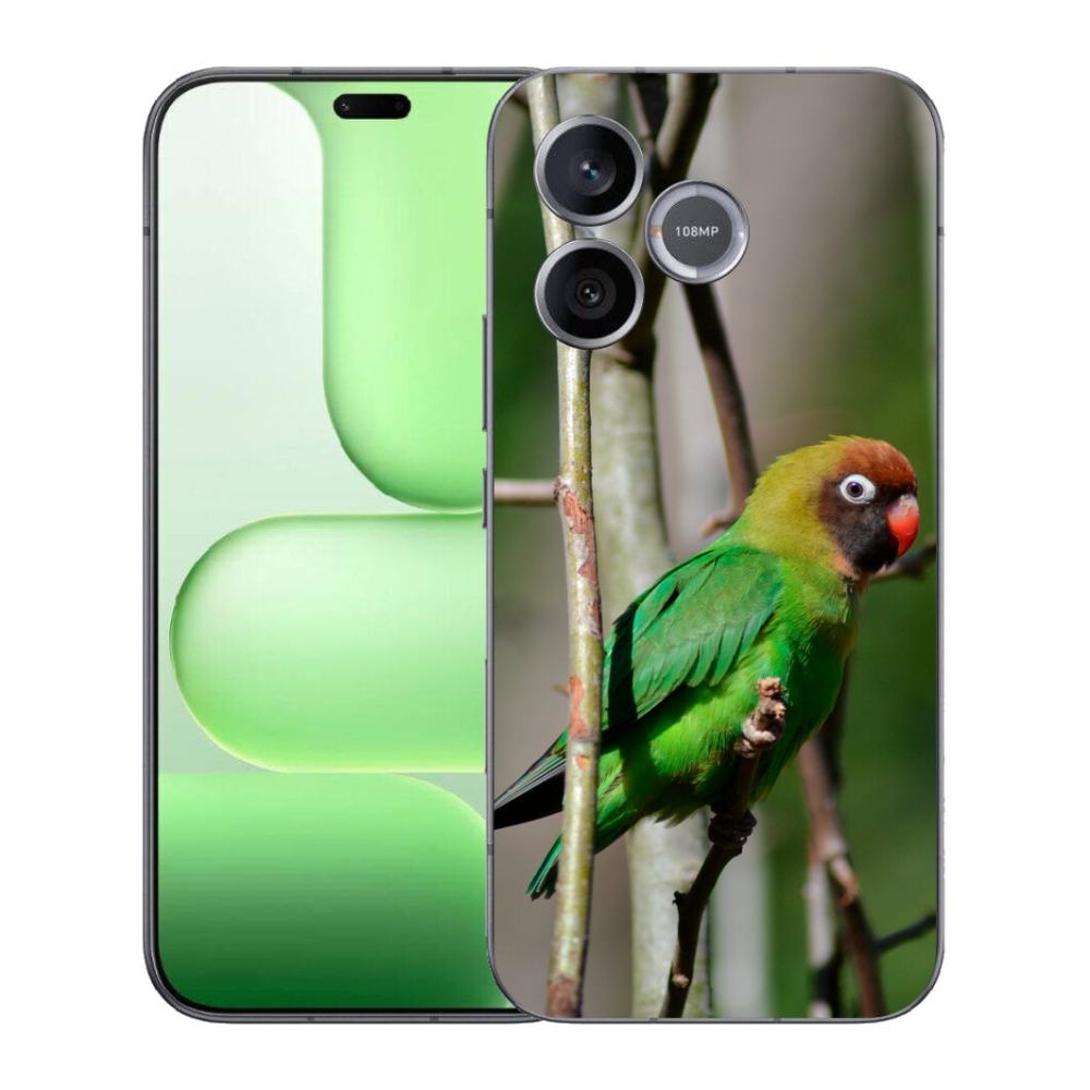 Gélový kryt mmCase na Honer 600 Lite - papagáj agapornis
