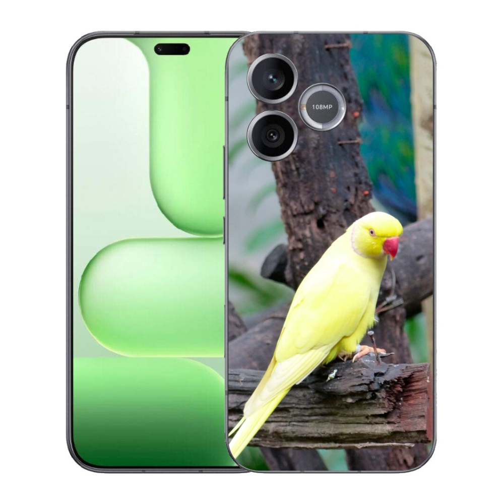 Gélový kryt mmCase na Honer 600 Lite - papagáj alexander žltý