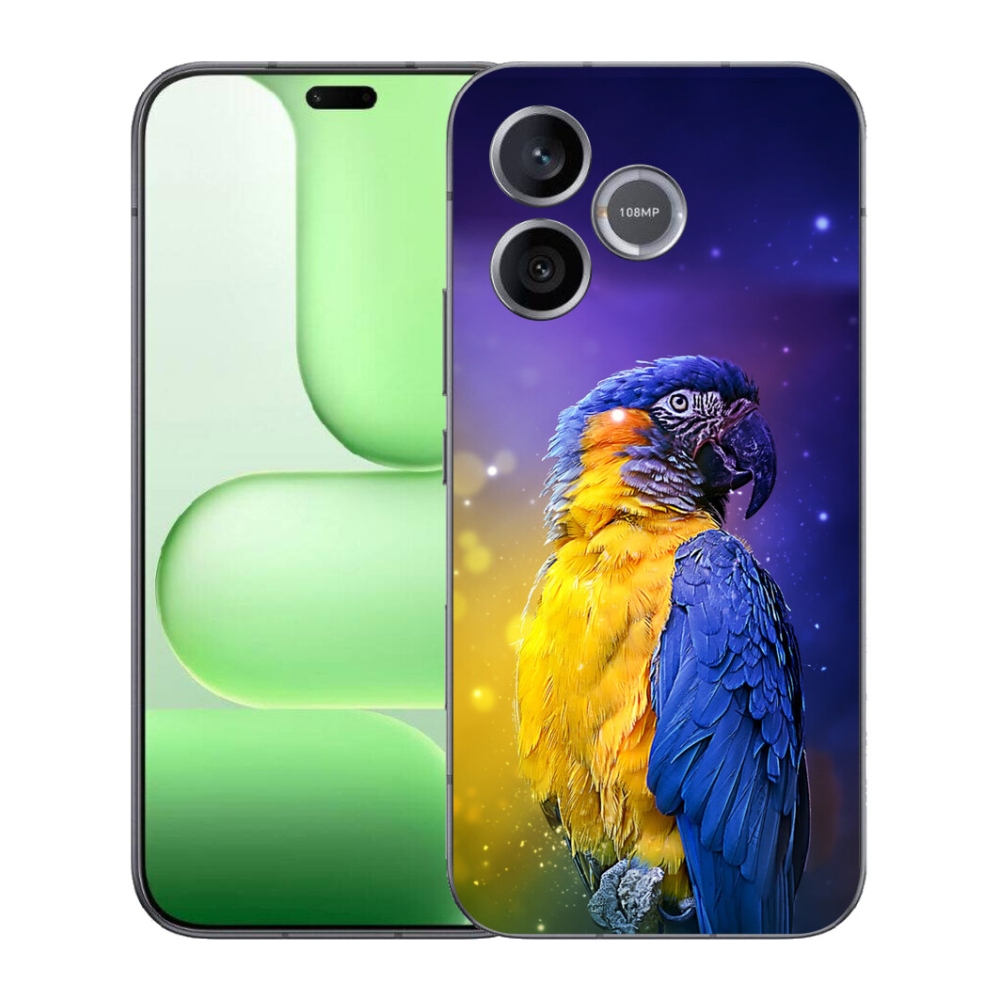 Gélový kryt mmCase na Honer 600 Lite - papagáj ara 1
