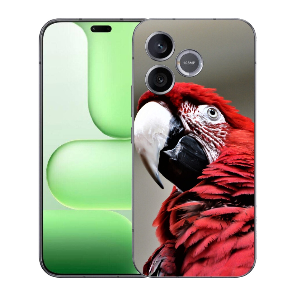 Gélový kryt mmCase na Honer 600 Lite - papagáj ara červený