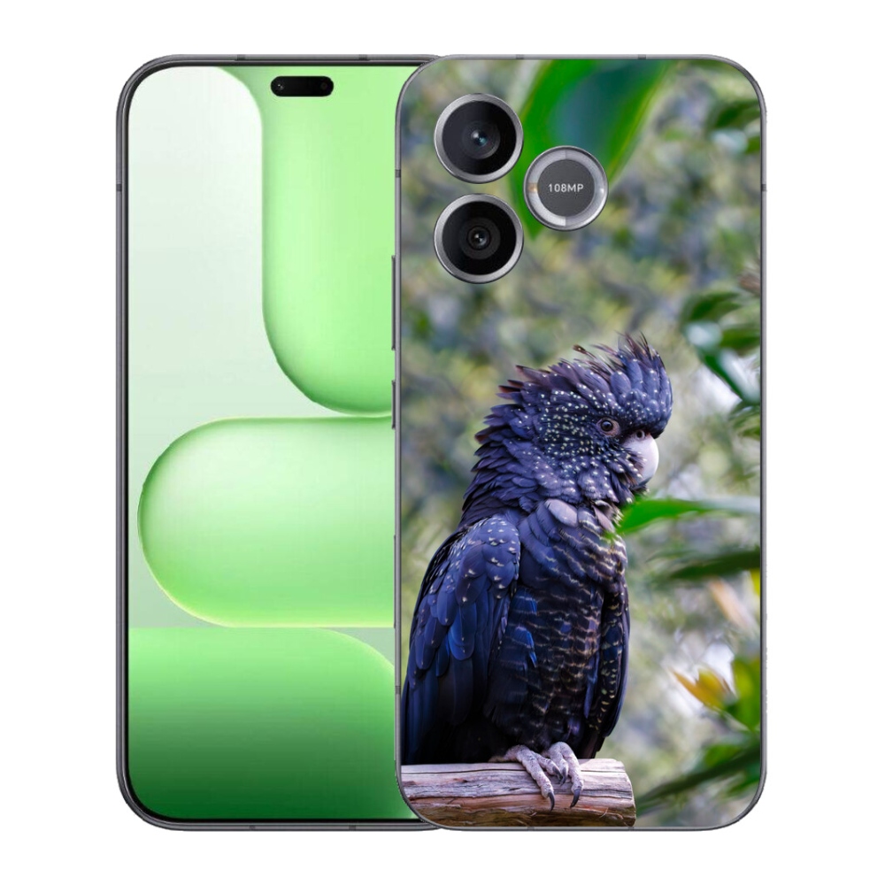 Gélový kryt mmCase na Honer 600 Lite - papagáj kakadu čierny