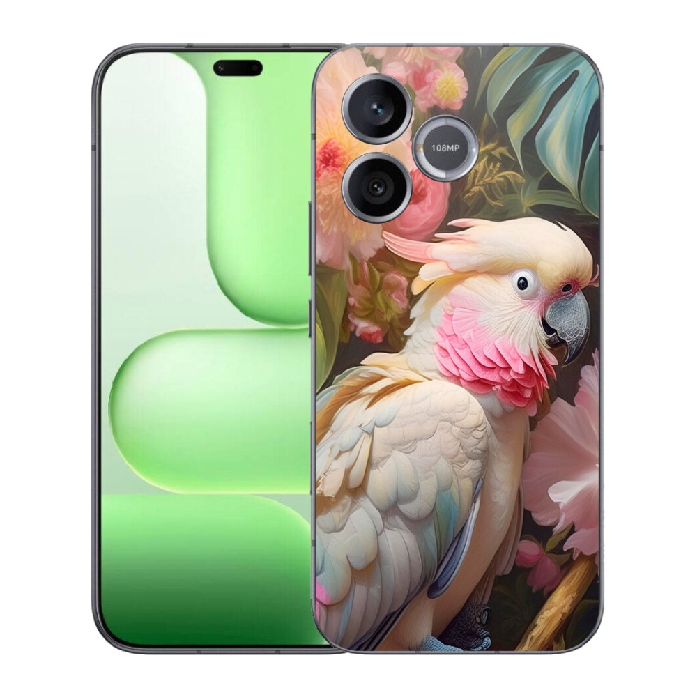 Gélový kryt mmCase na Honer 600 Lite - papagáj kakadu ružový 2