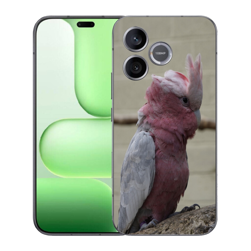 Gélový kryt mmCase na Honer 600 Lite - papagáj kakadu ružový