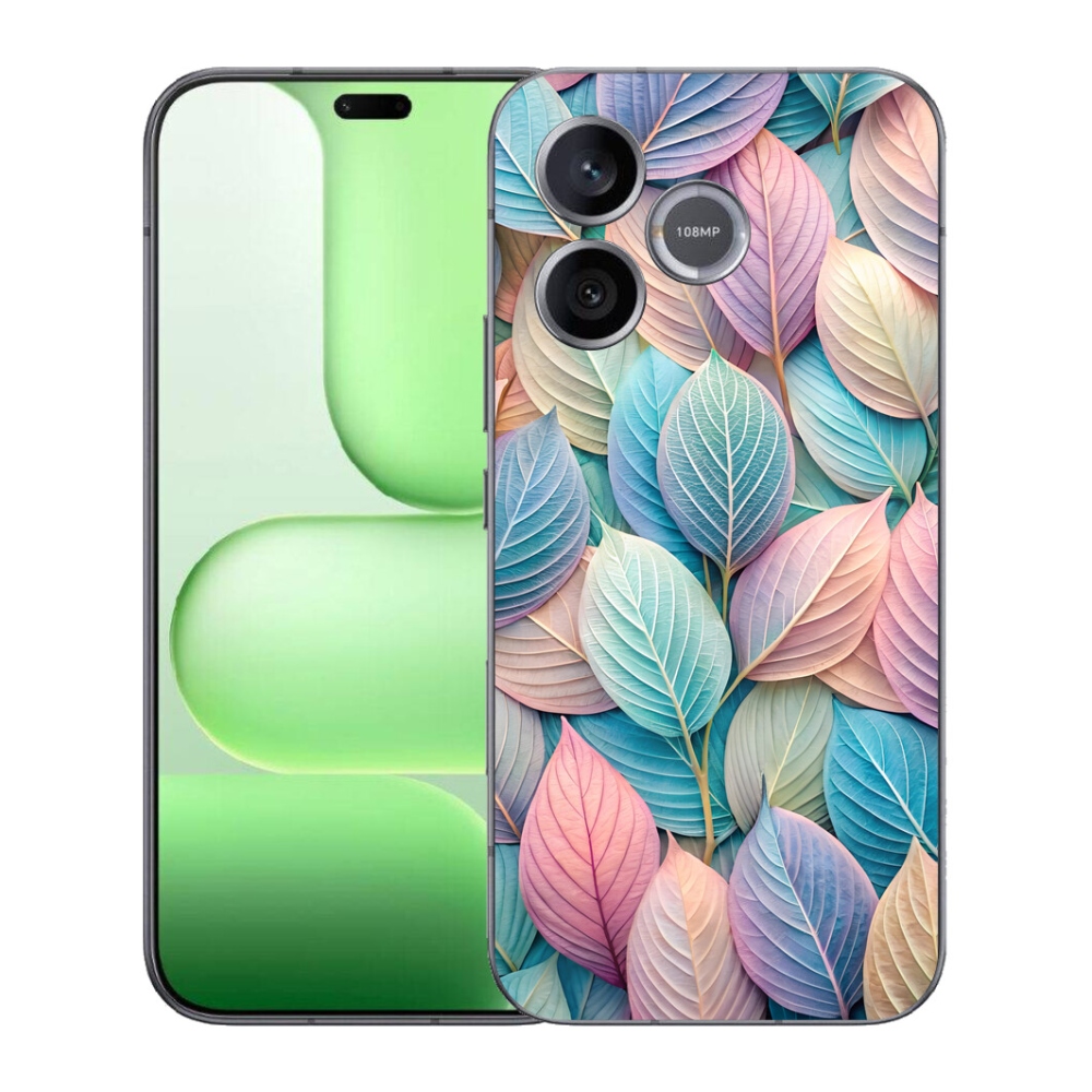 Gélový kryt mmCase na Honer 600 Lite - pastelové listy