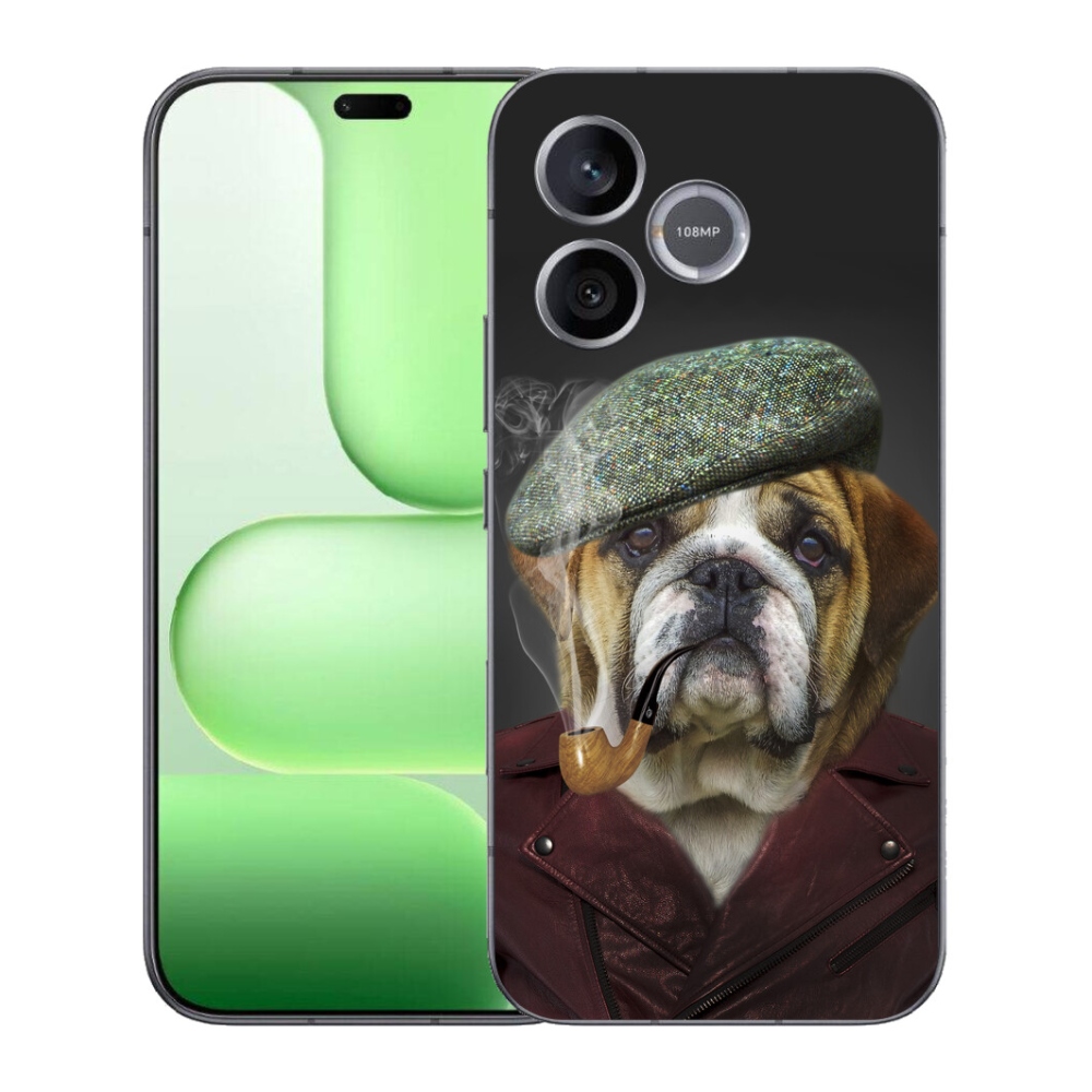 Gélový kryt mmCase na Honer 600 Lite - pes s fajkou