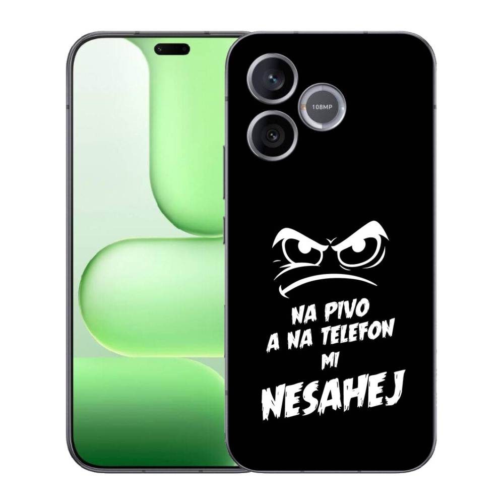 Gélový kryt mmCase na Honer 600 Lite - pivný motív 2 čierne pozadie