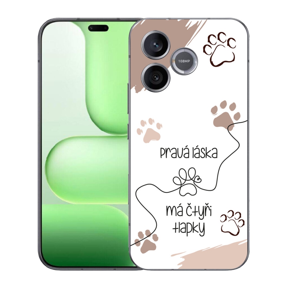 Gélový kryt mmCase na Honer 600 Lite - psí motív 1 biele pozadie