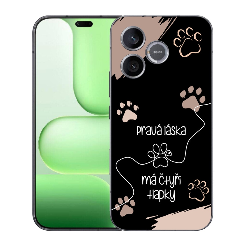 Gélový kryt mmCase na Honer 600 Lite - psí motív 1 čierne pozadie
