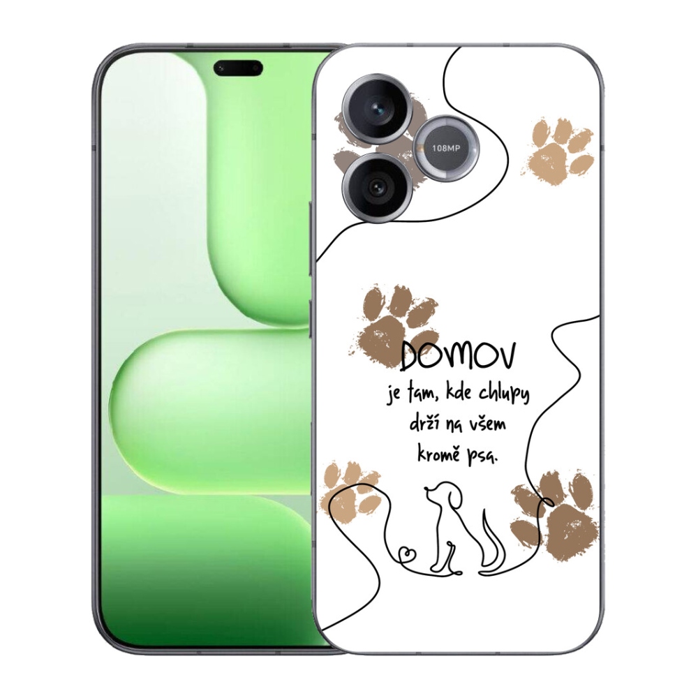 Gélový kryt mmCase na Honer 600 Lite - psí motív biele pozadie