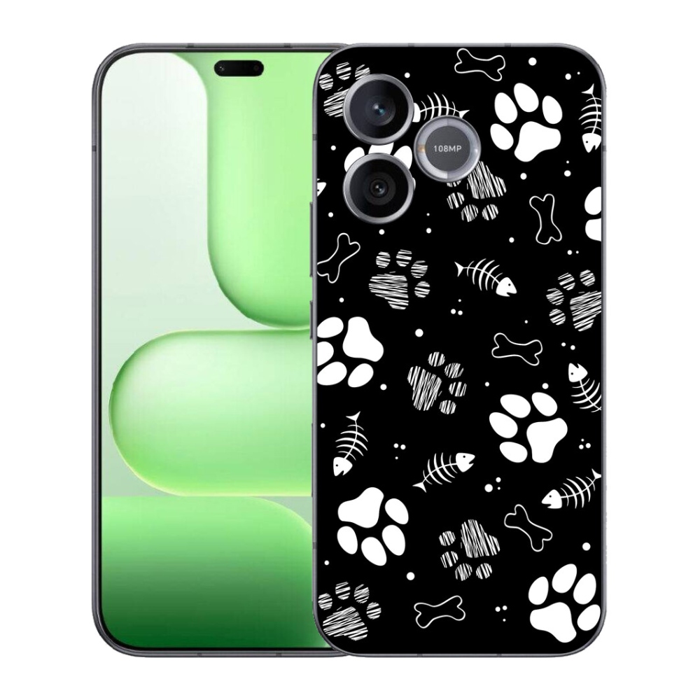 Gélový kryt mmCase na Honer 600 Lite - psie labky