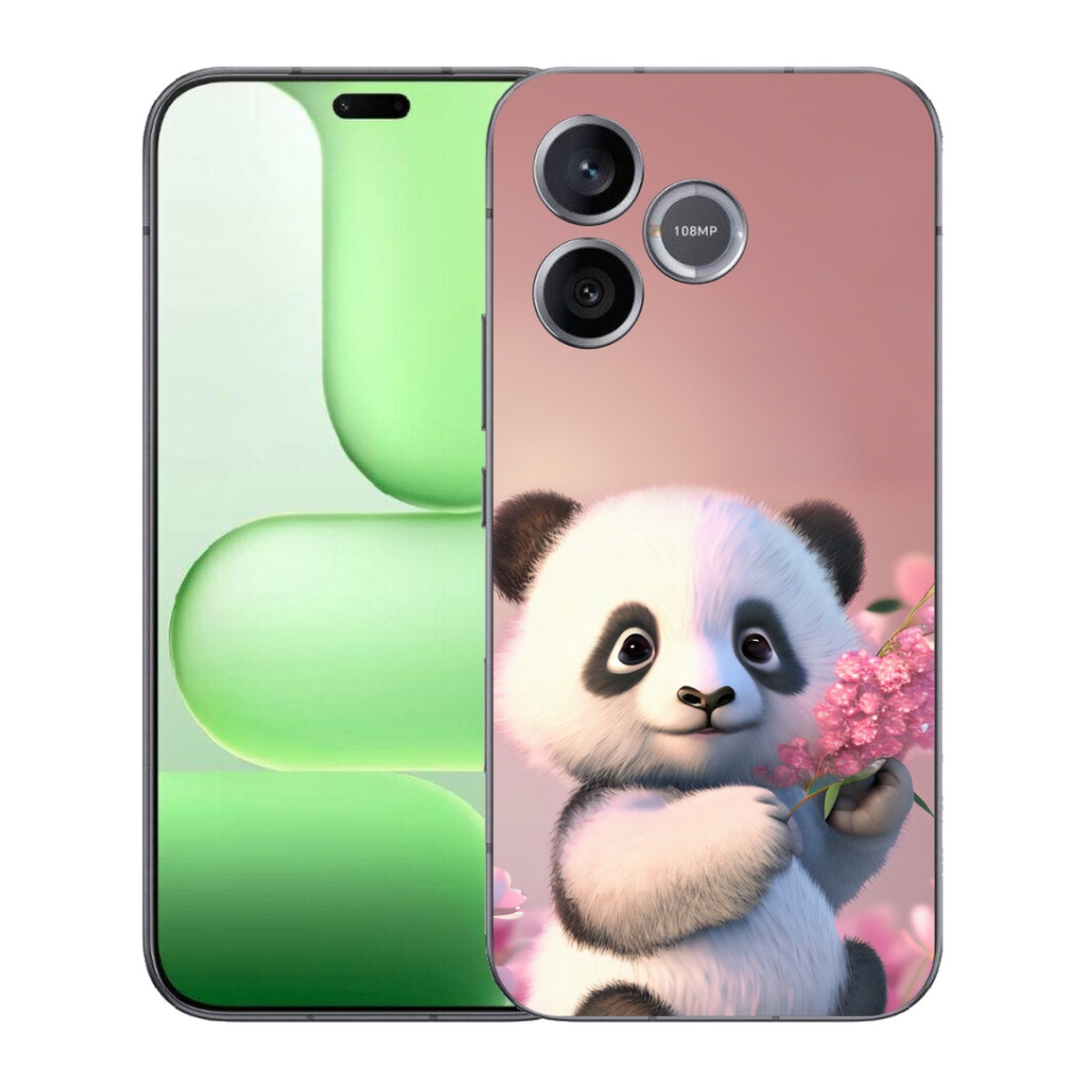 Gélový kryt mmCase na Honer 600 Lite - roztomilá panda