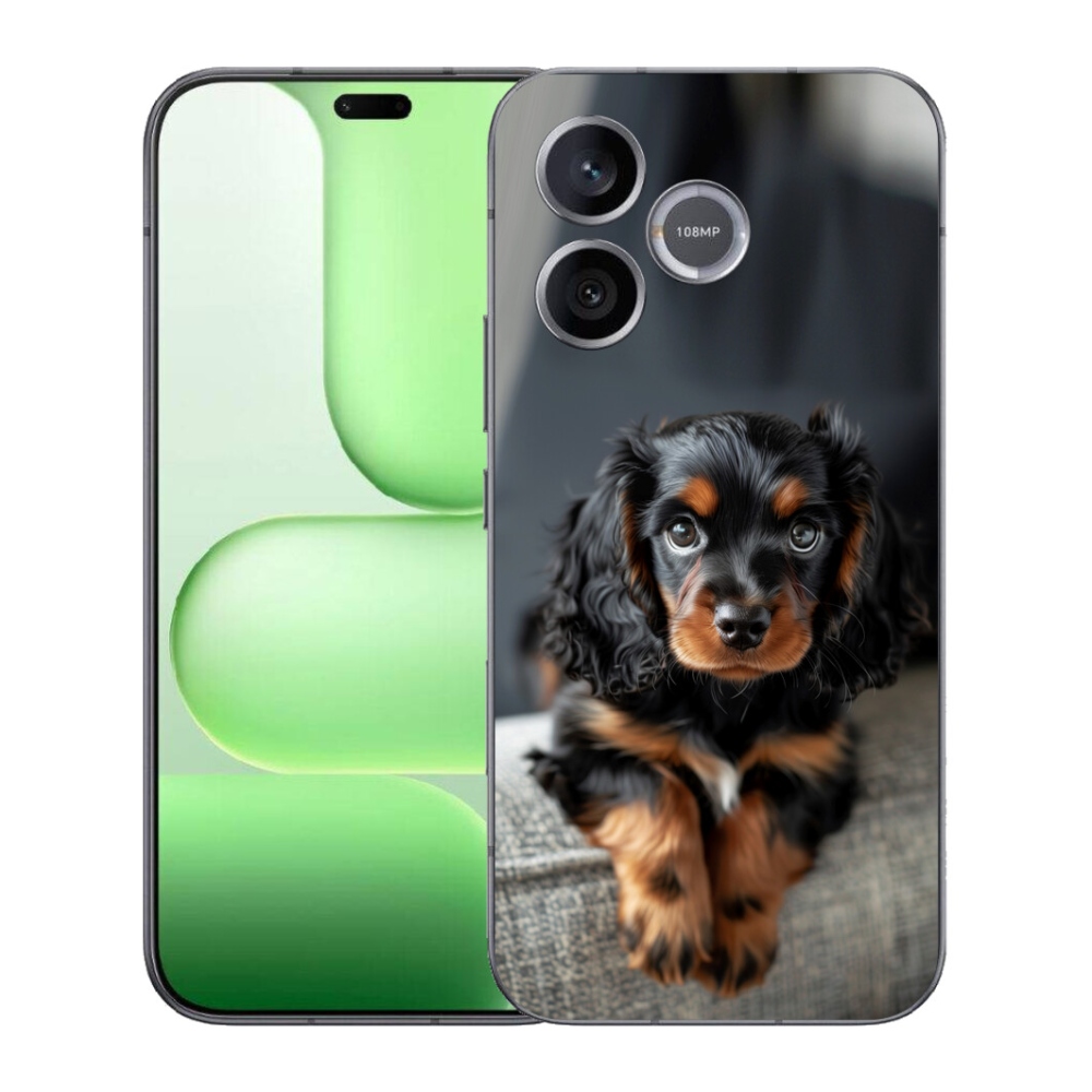 Gélový kryt mmCase na Honer 600 Lite - roztomilý dlhosrstý jazvečík