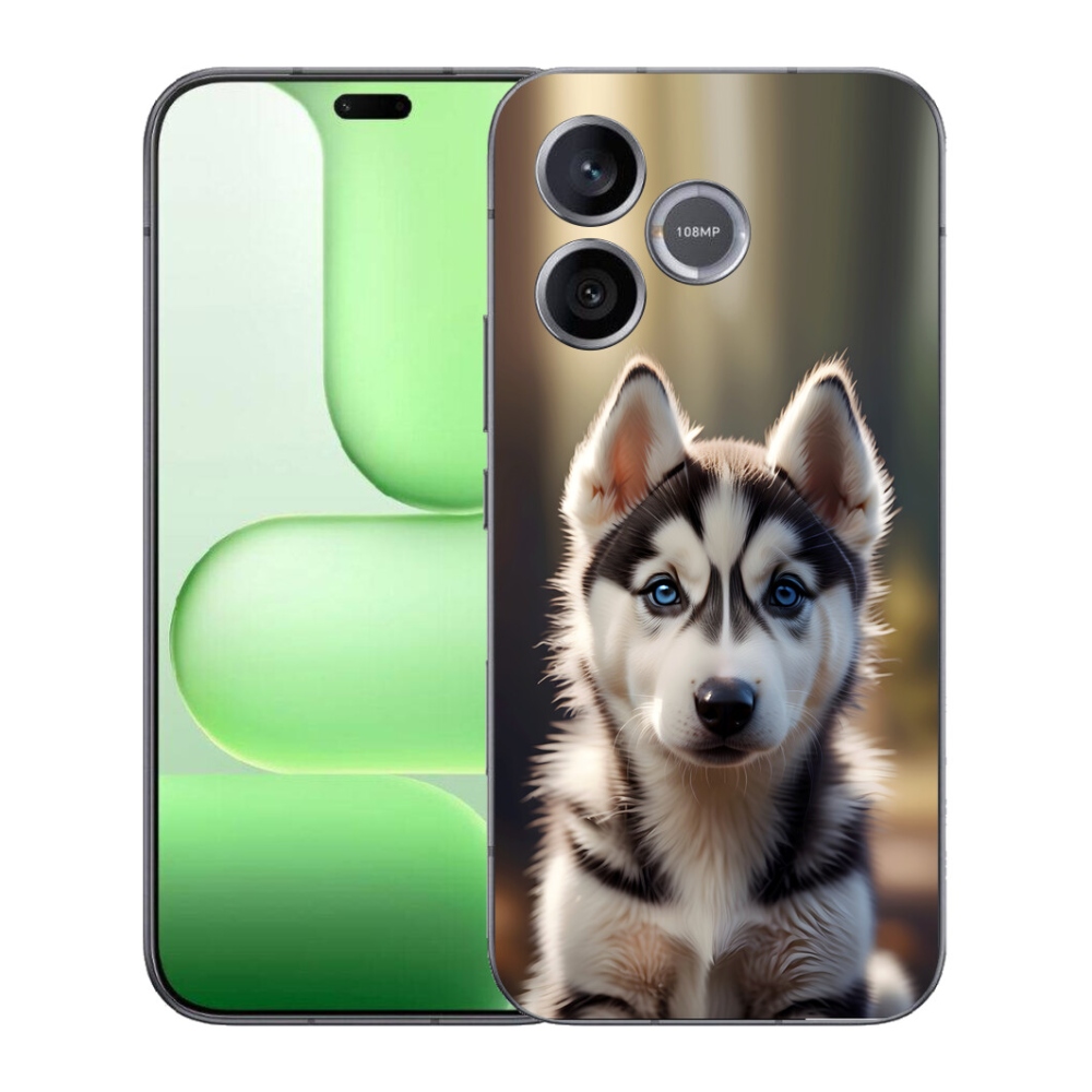 Gélový kryt mmCase na Honer 600 Lite - roztomilý sibírsky husky