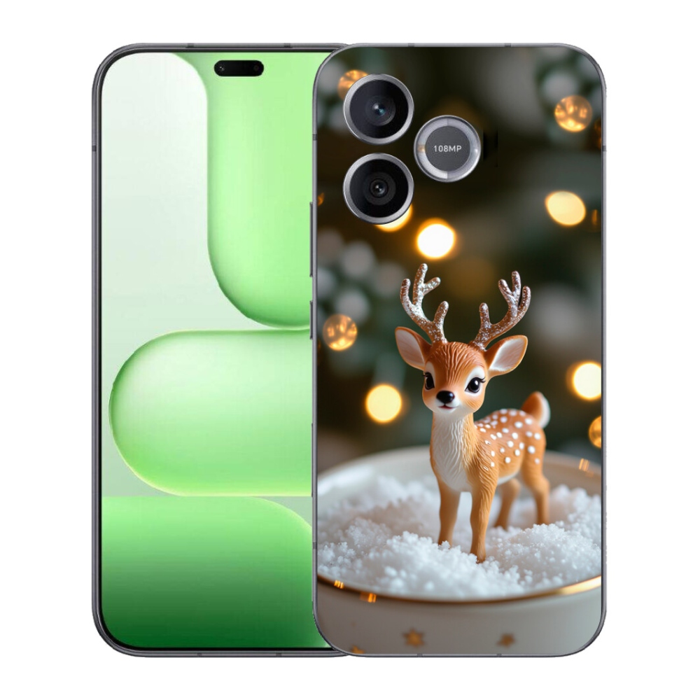 Gélový kryt mmCase na Honer 600 Lite - roztomilý vianočný jeleň