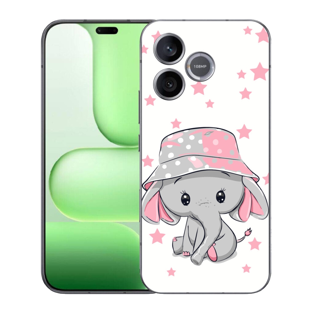 Gélový kryt mmCase na Honer 600 Lite - ružový slon