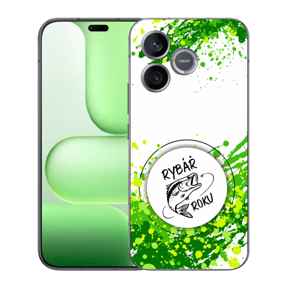 Gélový kryt mmCase na Honer 600 Lite - rybár roku biele pozadie