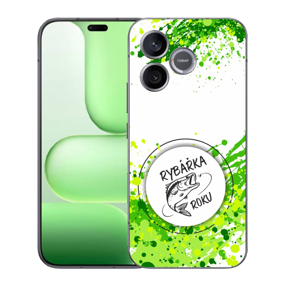 Gélový kryt mmCase na Honer 600 Lite - rybárka roku biele pozadie