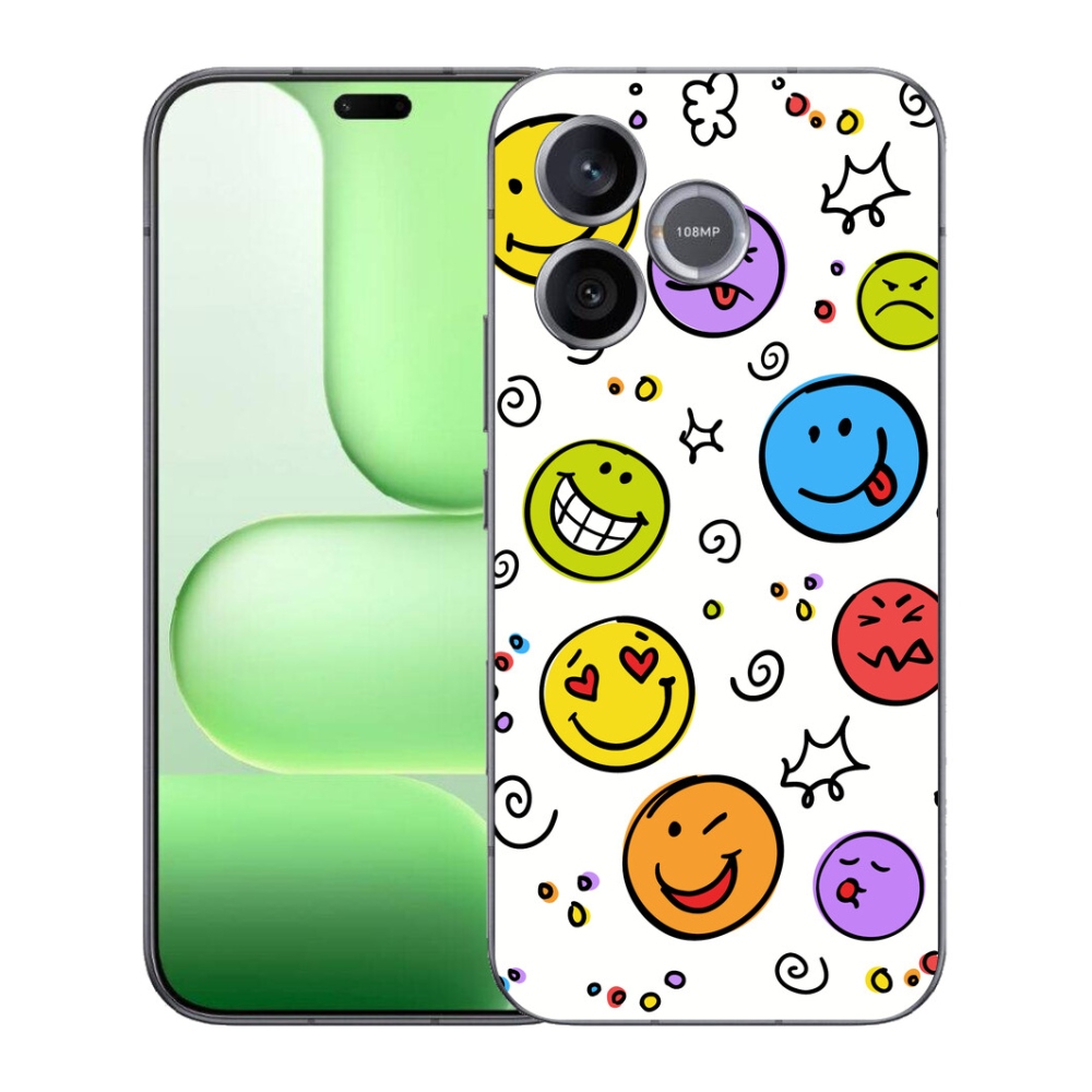 Gélový kryt mmCase na Honer 600 Lite - smajlíci