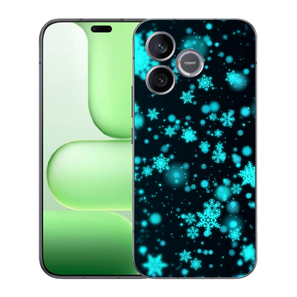 Gélový kryt mmCase na Honer 600 Lite - snehové vločky 1