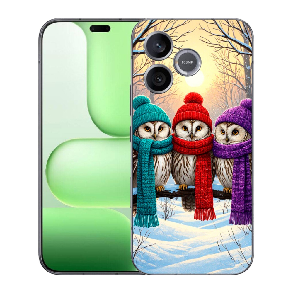 Gélový kryt mmCase na Honer 600 Lite - soví priatelia