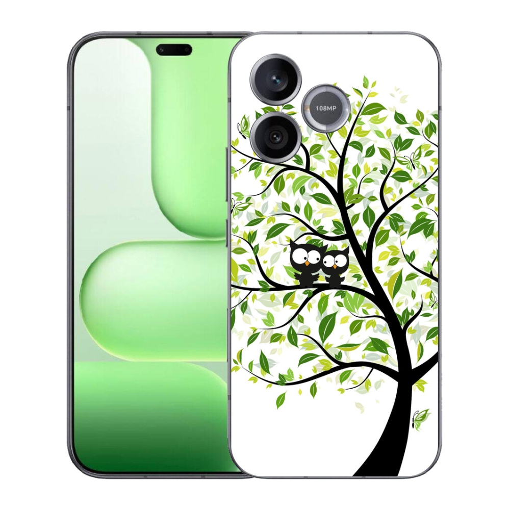 Gélový kryt mmCase na Honer 600 Lite - malej sovy na strome