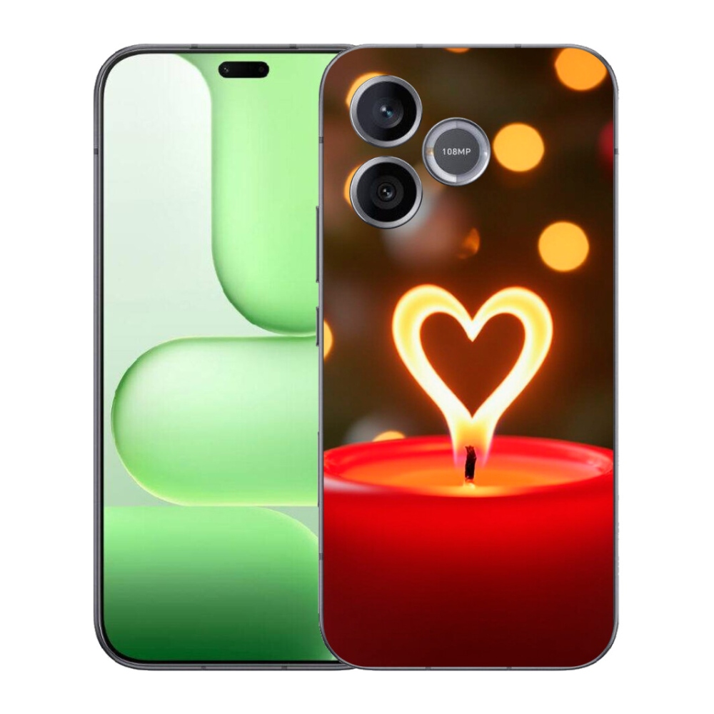 Gélový kryt mmCase na Honer 600 Lite - srdce z plameňa