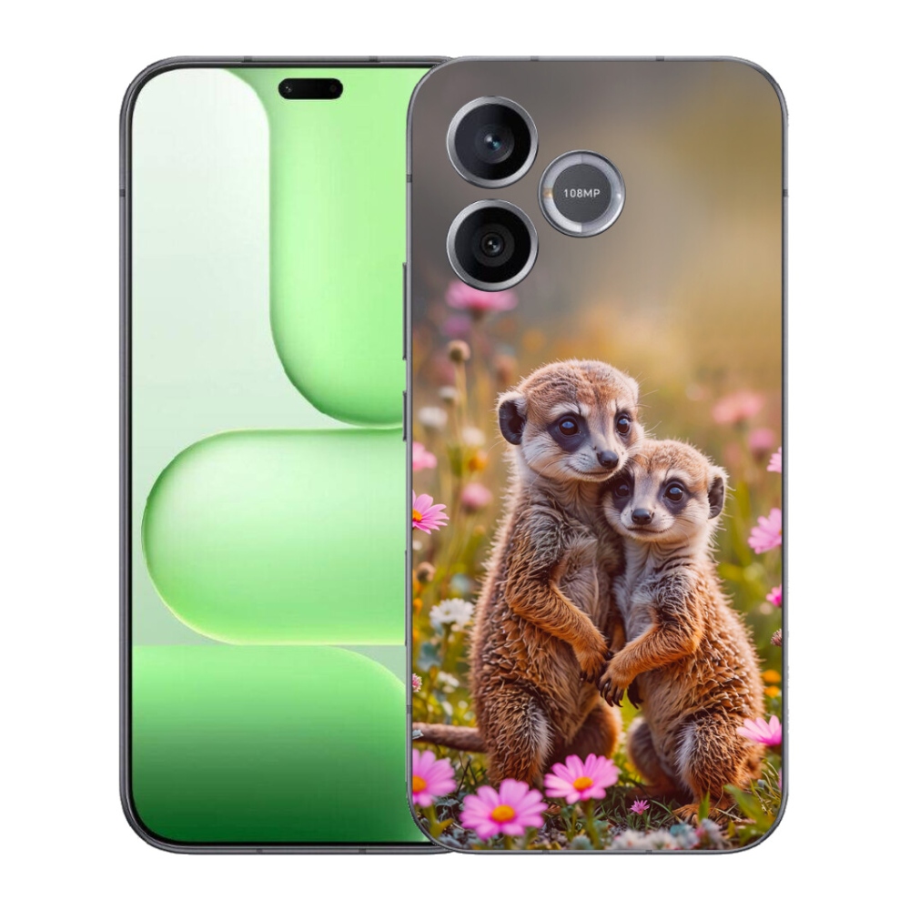 Gélový kryt mmCase na Honer 600 Lite - surikatí duo