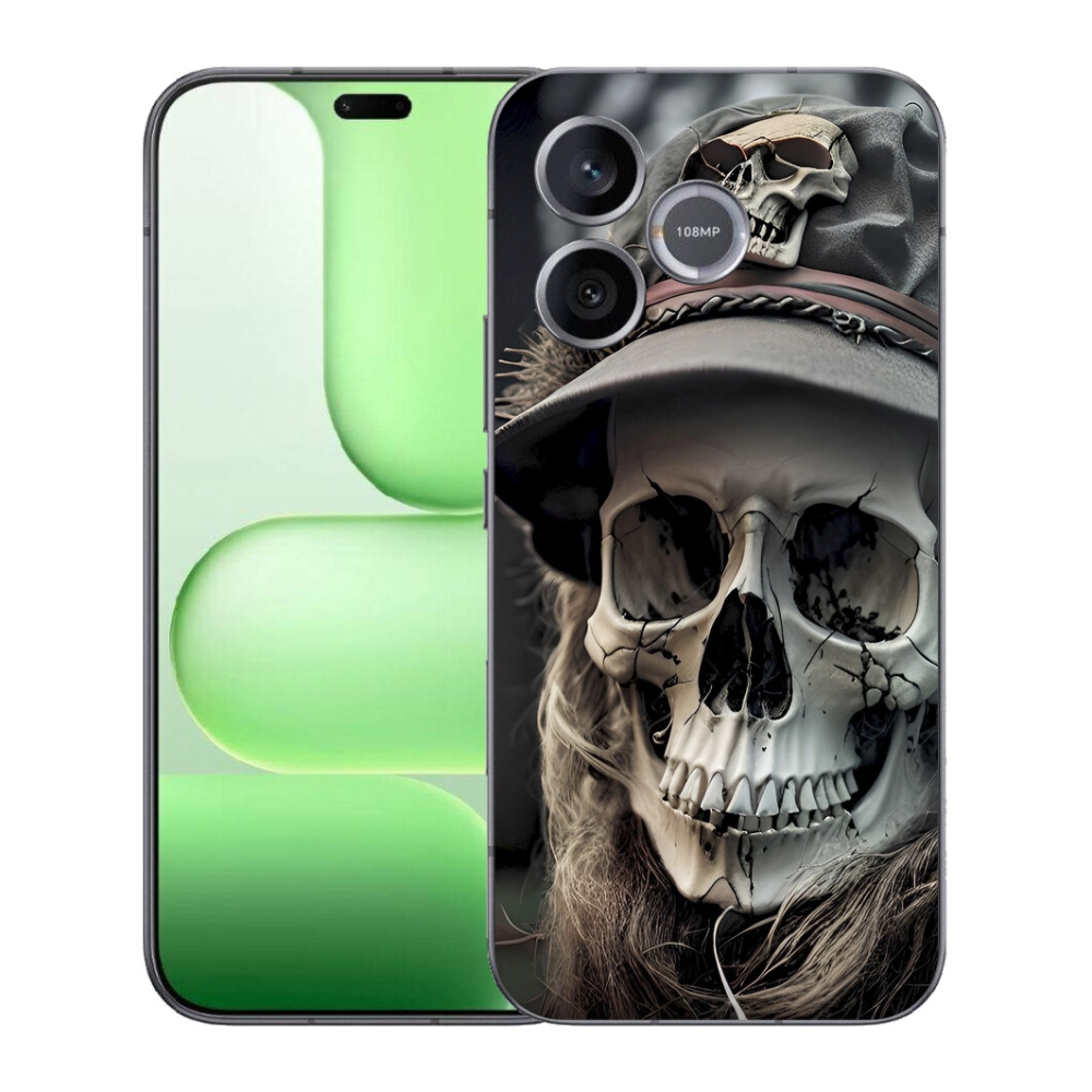 Gélový kryt mmCase na Honer 600 Lite - temná lebka
