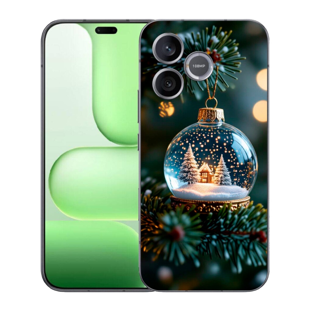 Gélový kryt mmCase na Honer 600 Lite - vianočné gule 2