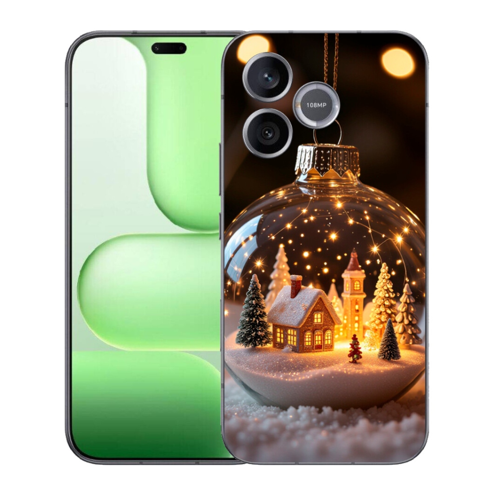 Gélový kryt mmCase na Honer 600 Lite - vianočné gule 3