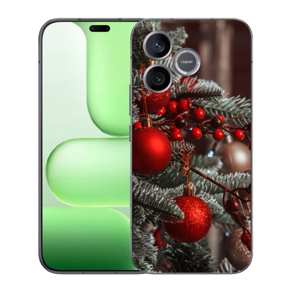 Gélový kryt mmCase na Honer 600 Lite - vianočné ozdoby 2