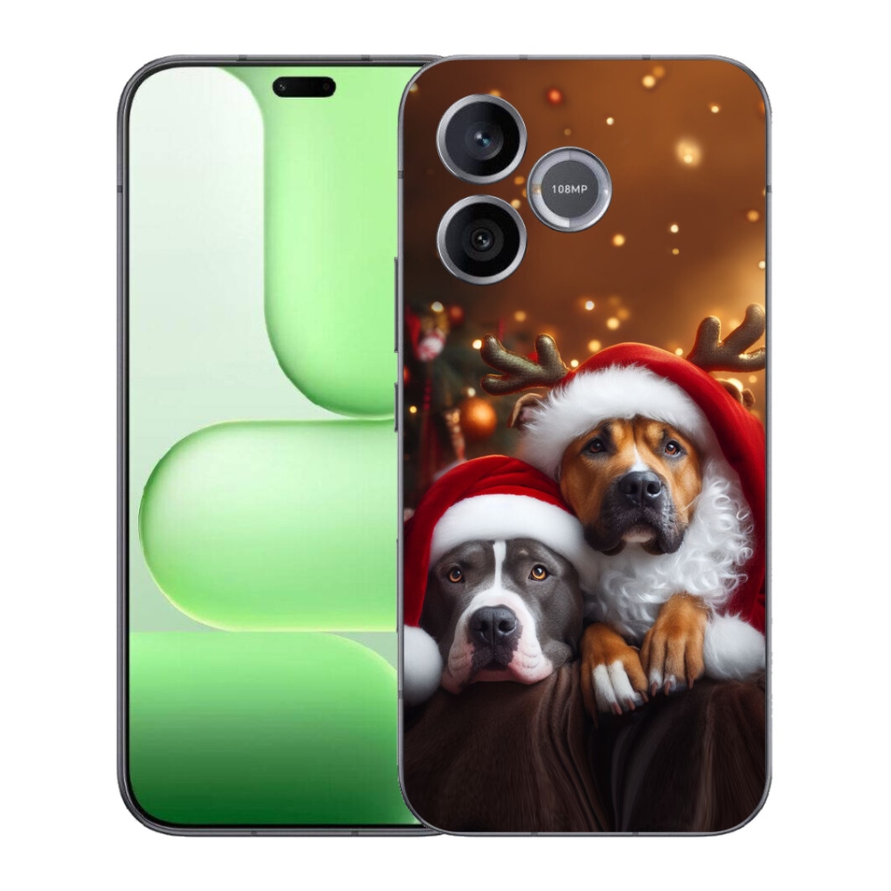 Gélový kryt mmCase na Honer 600 Lite - vianočné psy