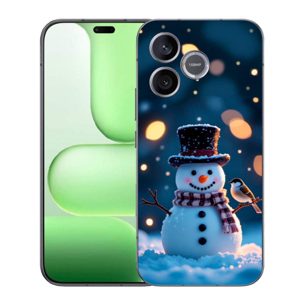 Gélový kryt mmCase na Honer 600 Lite - vianočný snehuliak