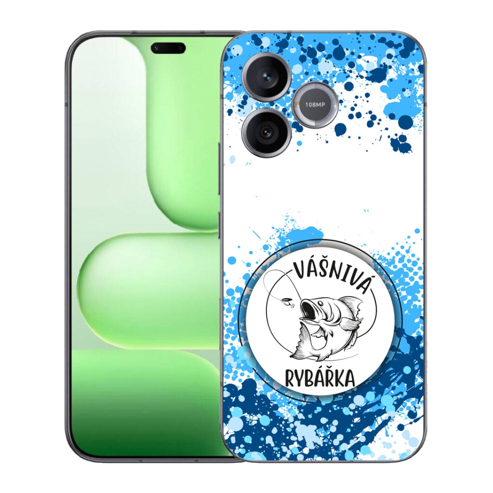Gélový kryt mmCase na Honer 600 Lite - vášnivá rybárka biele pozadie