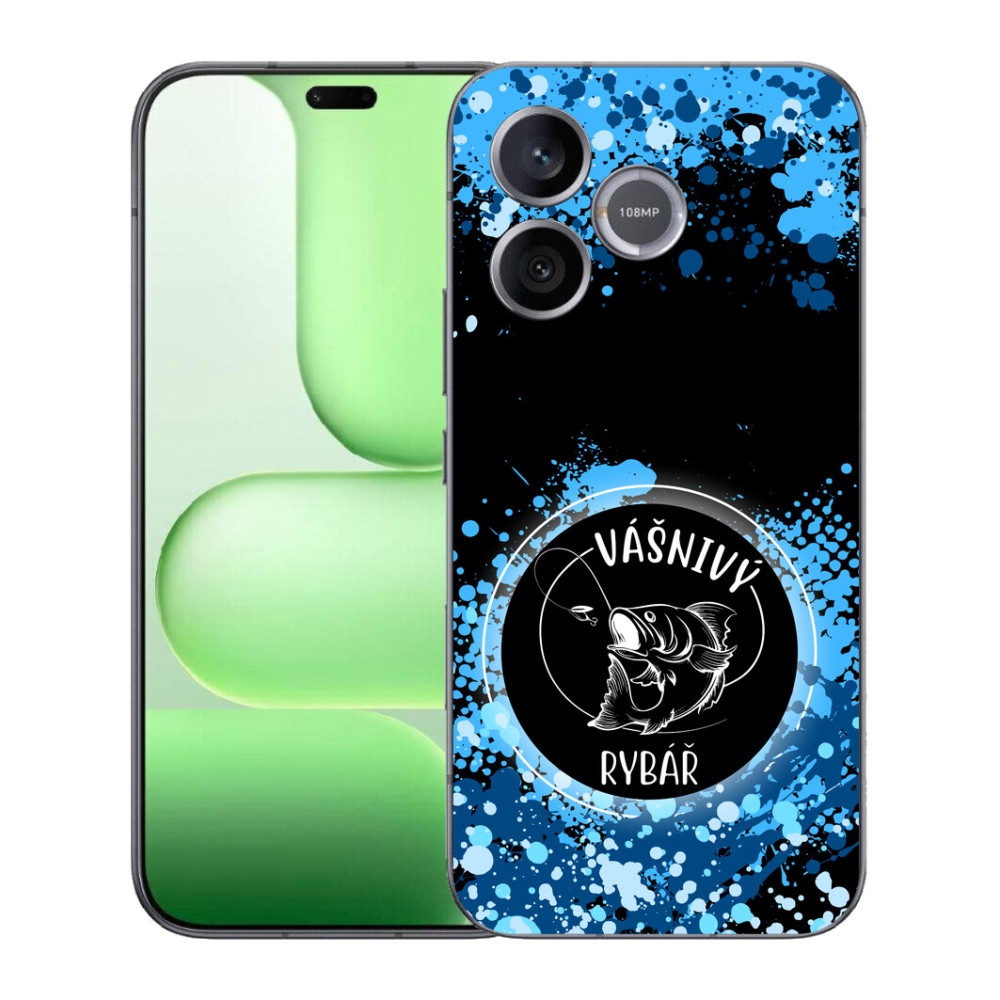 Gélový kryt mmCase na Honer 600 Lite - vášnivý rybár čierne pozadie