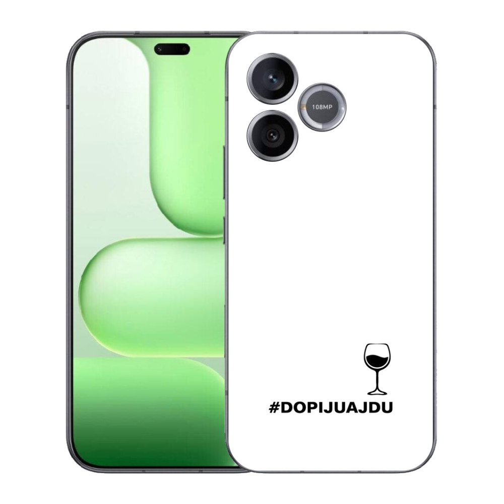 Gélový kryt mmCase na Honer 600 Lite - vínny motív biele pozadie