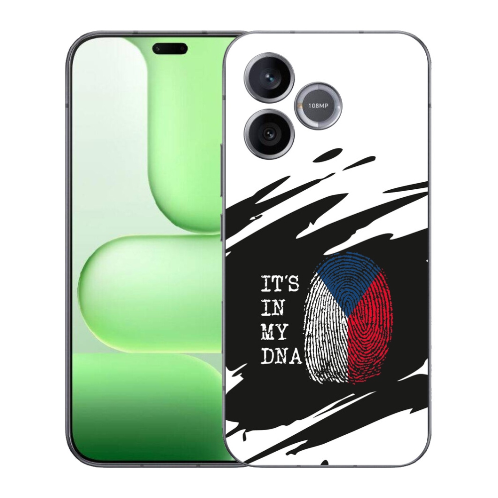 Gélový kryt mmCase na Honer 600 Lite - vlajka odtlačok prsta čiernobiele pozadie